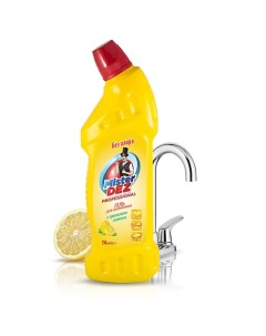 Средство чистящее для сантехники без хлора с ароматом лимона против ржавчины 750 Mister dez