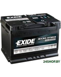 Автомобильный аккумулятор Micro Hybrid ECM EL700 70 А ч Exide