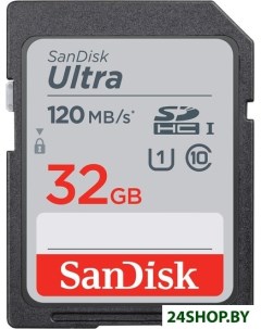 Карта памяти Ultra SDHC SDSDUN4 032G GN6IN 32GB Sandisk