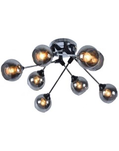 Светильник подвесной (M) MH-2276B/8 BK+CR (8*40Вт, E27) Mirastyle
