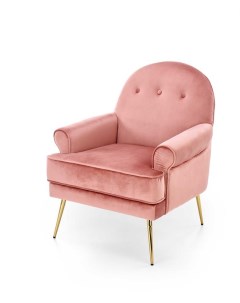 Кресло SANTI розовый золотой Halmar