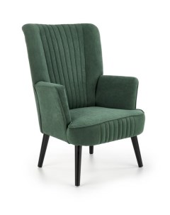 Кресло DELGADO темно зеленый черный Halmar