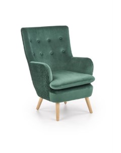 Кресло RAVEL темно зеленый натуральный Halmar