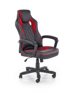 Кресло компьютерное BAFFIN черный красный Halmar