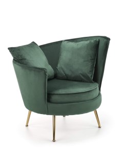 Кресло ALMOND темно зеленый золотой Halmar
