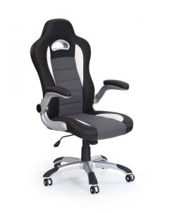 Кресло компьютерное LOTUS черно-пепельный/серебристый Halmar
