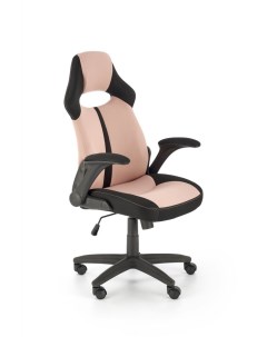 Кресло компьютерное BLOOM розовый черный Halmar