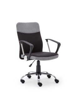 Кресло компьютерное TOPIC черный серый Halmar
