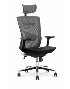 Кресло компьютерное AMBASADOR черный серый Halmar