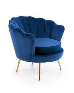 Кресло AMORINITO темно синий золотой Halmar