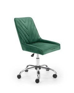 Кресло компьютерное RICO темно зеленый хром Halmar