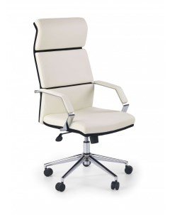 Кресло компьютерное COSTA бело черный хром Halmar