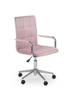 Кресло компьютерное GONZO 4 розовый хром Halmar