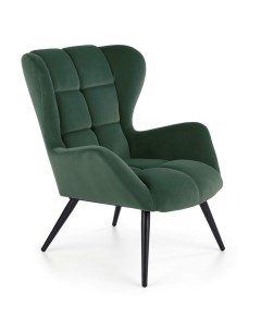 Кресло TYRION темно зеленый черный Halmar