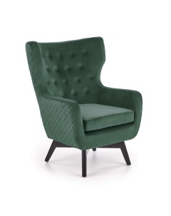 Кресло MARVEL темно зеленый черный Halmar