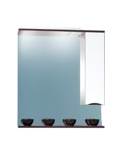 Шкаф с зеркалом для ванной Бриклаер