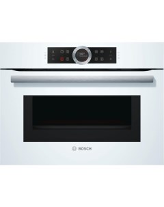 Компактный духовой шкаф с СВЧ BOSCH CMG633BW1, апробационный тип HT6B3MC0 Bosch