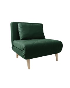 Кресло кровать ЭЛЛИ 80 темно зеленый Ultra forest бук Ижмарка