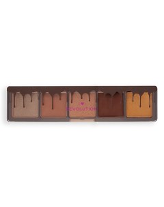 Палетка теней для век Mini Chocolate Shadow Palette I heart revolution