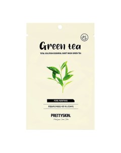 Маска для лица с экстрактом зеленого чая успокаивающая 23 Pretty skin