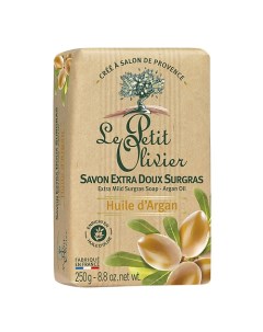 Мыло нежное питательное с маслом Аргана Le petit olivier