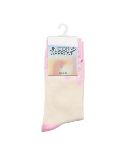 Носки женские модель DOUGHNUT марки цвет розовый Unicorns approve