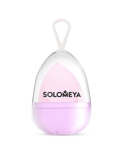 Косметический спонж для макияжа со срезом лиловый Flat End blending sponge lilac Solomeya