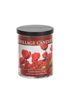 Ароматическая свеча Scarlet Berry Tulip стакан средняя Village candle