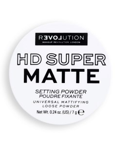 Рассыпчатая пудра для лица Super HD Setting Powder фиксирующая прозрачная матирующая Relove revolution