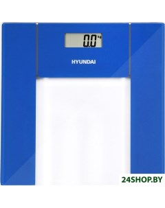 Весы напольные H BS03984 прозрачный синий Hyundai