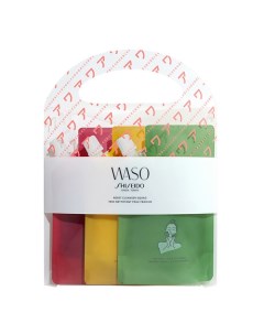 Набор очищающих гелей для лица Waso Reset Cleanser squad Shiseido