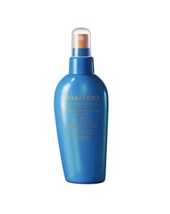 Спрей солнцезащитный без содержания масел для лица тела и волос SPF 15 Shiseido