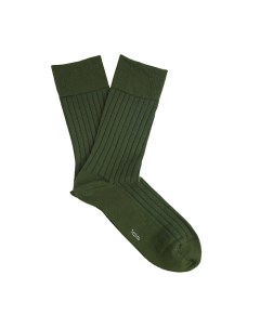 Носки рубчик зеленые Tezido