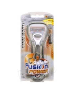 Бритва Fusion Cool White Power с 1 сменной кассетой Gillette