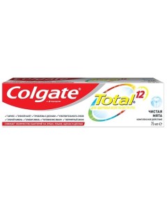 Комплексная антибактериальная зубная паста Total 12 Чистая Мята Colgate