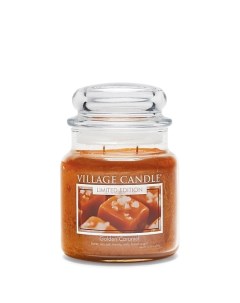 Ароматическая свеча Golden Caramel средняя Village candle