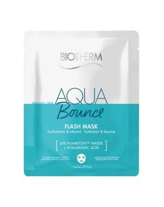 Тканевая маска для лица Увлажнение и Упругость Aqua Bounce Flash Mask Biotherm