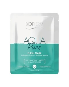 Тканевая маска для лица Увлажнение и Очищение Aqua Pure Flash Mask Biotherm