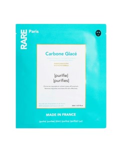 Очищающая тканевая маска Carbone Glace Rare paris