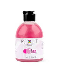 Шампунь для волос жирных у корней и сухих на кончиках Pomegranate Juice Shampoo Mixit