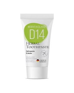 Зубная паста D14 Herbal Toothpaste #dentaglanz