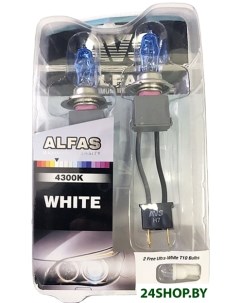 Лампа накаливания Alfas 130 4300K H7 T10 2 2шт Avs