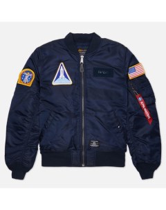 Мужская куртка бомбер NASA MA 1 Flight Gen II цвет синий размер M Alpha industries