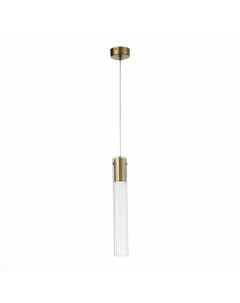 Светильник подвесной SL1229.303.01 латунь/прозрачный (1*5Вт, GU10) St luce