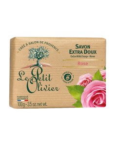Мыло экстра нежное питательное Роза Le petit olivier