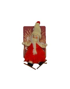 Декоративная ёлочная игрушка GIRL RED Twinkle