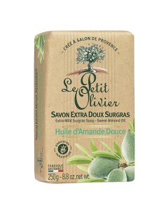 Мыло нежное питательное с маслом сладкого миндаля Le petit olivier