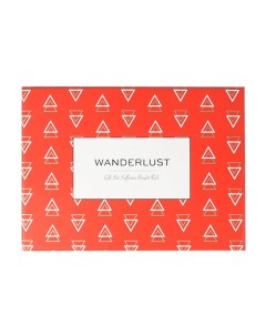 WANDERLUST Подарочный набор Saffiano Bright Red Комплект визитница обложка на паспорт Лэтуаль