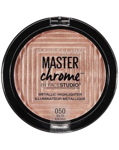 Хайлайтер для лица Master Chrome для сияния кожи Maybelline new york