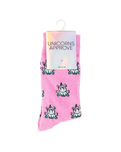 Носки женские модель JACKIE цвет розовый Unicorns approve